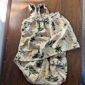 Gap safari 2 piece outfit set 2T